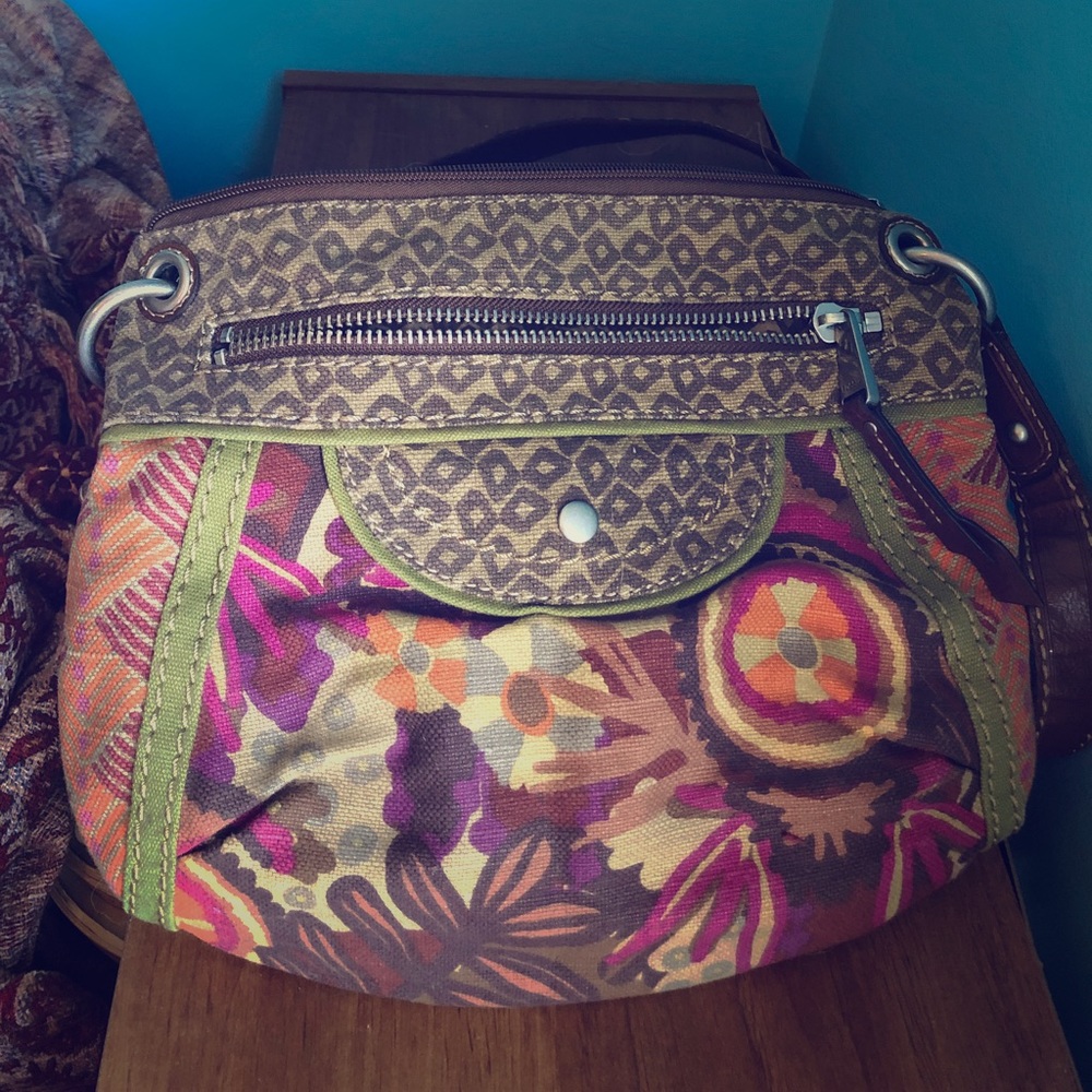 Fossil canvas purse medium shoulder bag